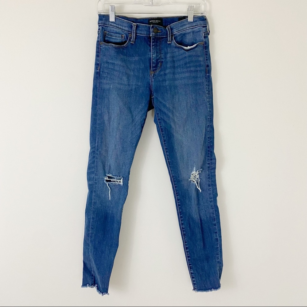 Banana Republic Size 28 Skinny Jeans Premium Denim Jade Wash